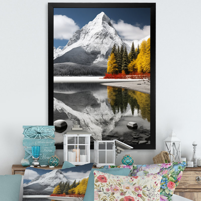 Azeez Canada, beau paysage noir II, Cadre photo noir, H 20 po x l 12 po x P 1 po
