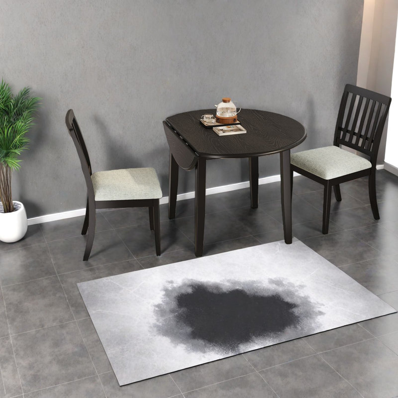 Ensembles de table de salle à manger peu encombrants, extensibles en bois noir pour les petites cuisines