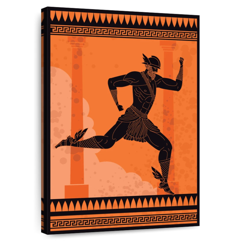 Dieu grec Hermès, H 36 po x l 24 po