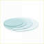 Plateau de table basse rond en verre trempé de 20 po, 1/4 po d'épaisseur avec bord poli, facile à nettoyer pour le salon et amp; Patio-609180669-609180643