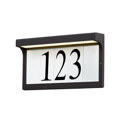 Plaque d’adresse murale sur 1 ligne light cadre Altus