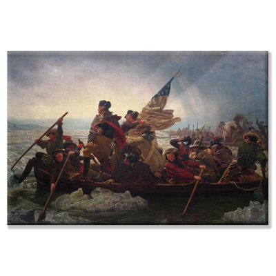 « washington crossing delaware » par emanuel leutze, reproduction d’art sur toile tendue