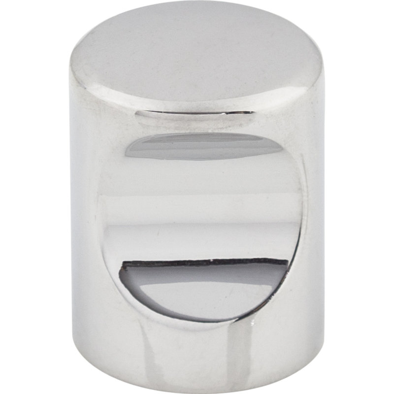 Indent 3/4" Diameter Round Knob, Polished Chrome