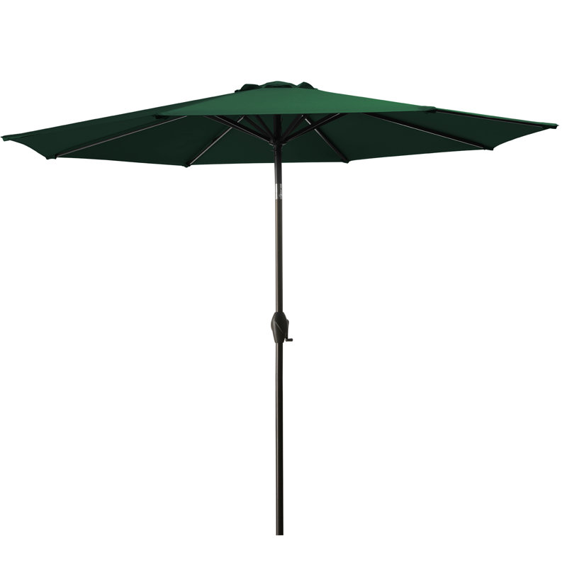 Parasol de marché de 132 po Haque, Vert foncé