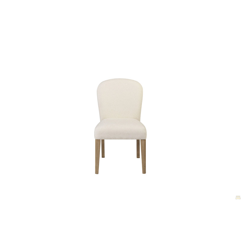 Chaise rembourrée Arch (ensemble de 2), Beige