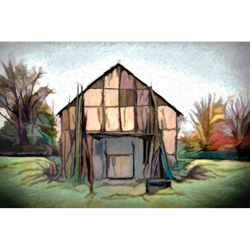 " Boho Barn " Painting Print, 12" H x 18" W x 1.5" D