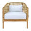 Fauteuil demi-tonneau en rotin Openweave