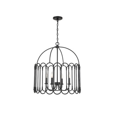 Luminaire suspendu en métal 4 lumières