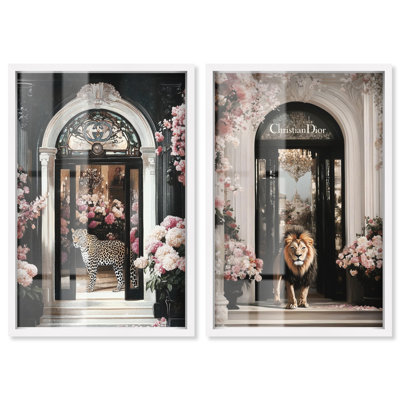 «Floral Scene Animal Set» par Art Remedy