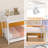 Aafke Twin-Over-Twin Bunk Bed with Trundle,Metal Trundle- W/Safety Rail and Ladder-1482041292