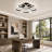 20" 8-Blade Reversible Dimmable LED Ceiling Fan With Remote Control And APP