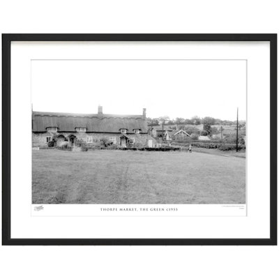Thorpe Market, The Green C1955 by Francis Frith - Single Picture Frame Print