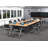 Tables Training Meeting Seminar Classroom 6Pc Beech Folding Industrial Caster Z-Base. Tables Connect.  Modesty Panel, Shelf, Power+Usb Outlet. Fold+Nest For Storage (Seating Not Included).
