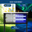 Solar Mosquito Killer Lamp With Solar Panel Rechargeable Fly Zapper Outdoor And Indoor Use-129225067