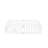 77"L X 40.9"W X 16.1"H Twin Size Kids Floor Bed Frame With Fence And Door White