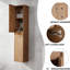Meuble-lavabo de salle de bain - 60 po, lavabo et armoire latérale, poignées rouillées, vaste espace moderne avec armoire, portes silencieuses