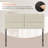 Upholstered Headboard Queen Size, Solid Wood Head Board with Sturdy Metal Legs, Linen Bed Headboard with Height Adjustable-1942906730