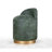 Luxurious Pouffe Ottoman, 100% Nubuck Leather, 19.7 x 17.7 x 27.6 inches | 35 DNS Orthopedic Sponge, Wooden Legs, Supports Up to 352 lbs | Elegant Green Design, Perfect for Baroque & Bohemian Décor-402981043