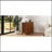 End Table With 3 Drawers, Corner Table With 2 Open Shelves, Tall Side Table For Bedroom And Corner-300960752