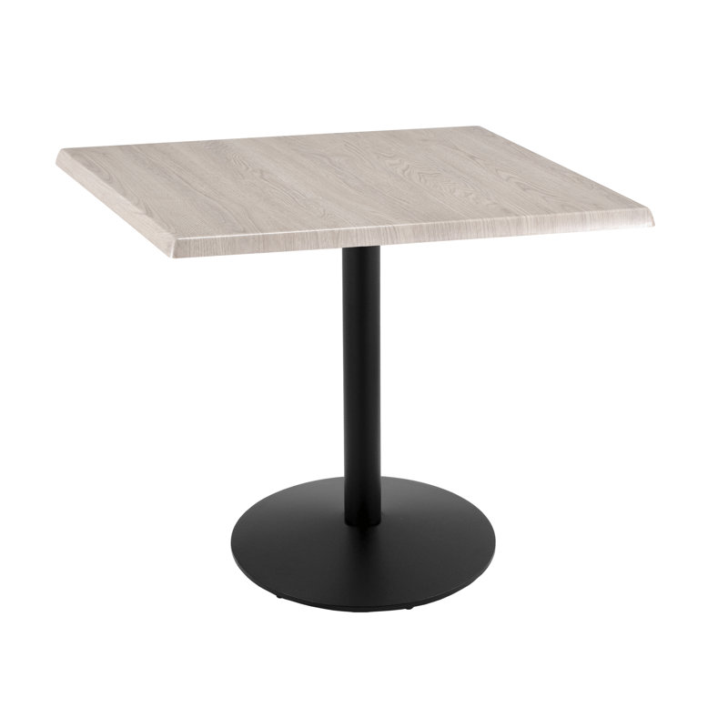 36" Tall, Indoor/Outdoor Table, 36" L x 36" W, White Ash