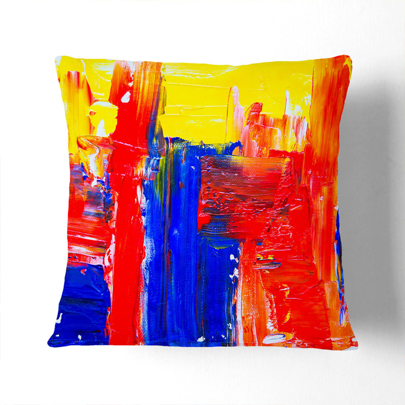Abstract Square Cushion, 55 x 55 cm, Stone