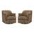 Fazio Genuine Leather Swivel Barrel Chair-512458440