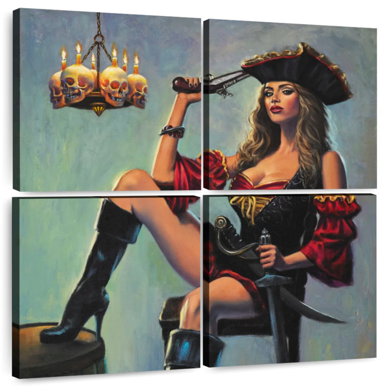 The Scarlet Wench, 26" H x 26" W