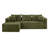 Boneless 92.5'' Modular Sectional Sofa, Cloud Sectional Couch With Deep Seat, Modern Modular L-shape Sofa Couch With Chaise,upholstered Couches For Living Room Bedroom,no Assembly-283745404-283745402