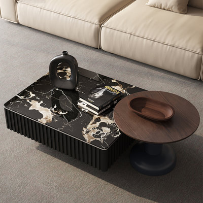 Luxury Marble Coffee Table with Drawer