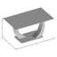 Bagdai Glass Top Metal Base Dining Table
