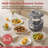 3Qt Gray Electric Pressure Cooker, 8-in-1 Compact Multi Cooker, Ceramic Nonstick Pot, 700W for Small Kitchen