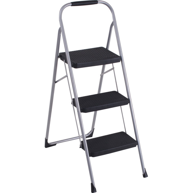 3 - Step Steel Lightweight Folding Step Ladder