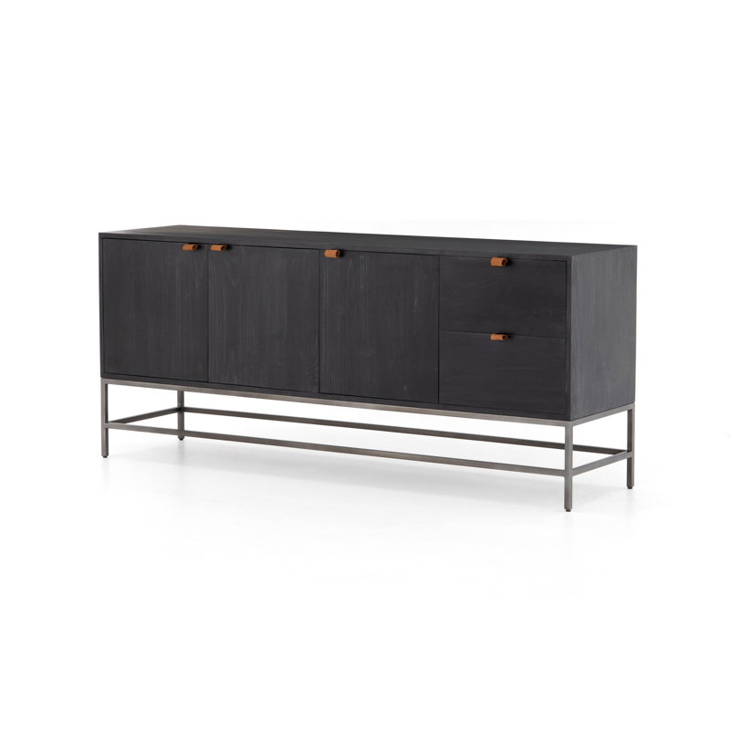 Loki 72'' Sideboard, Black Wash Poplar