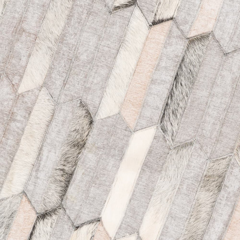 Art Hide Cowhide Area Rug in Gray, Rectangle 9' x 12'