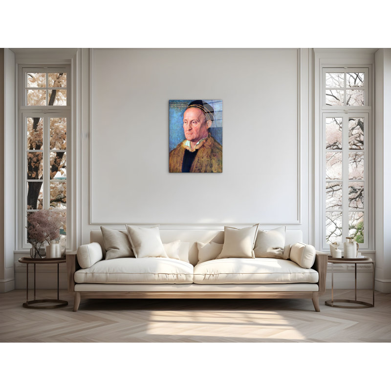 Portrait of Jacob Muffel By Albrecht Dürer 80cm H X 60cm W CrystalArt Material Acrylic Glass Effect, Frameless Panel Lightweight Ready to Hang