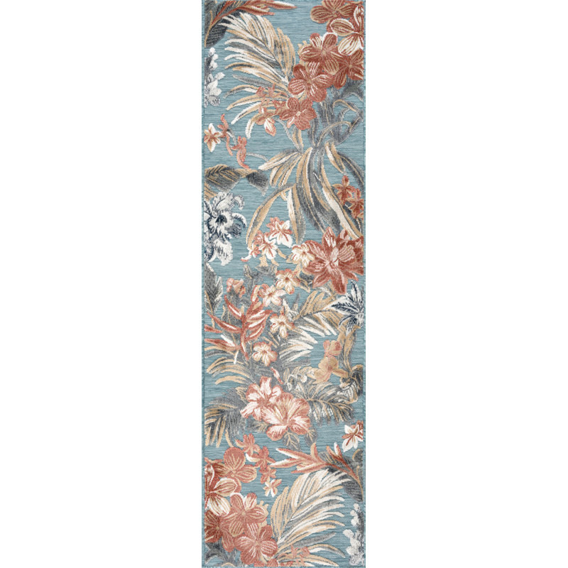 Tapis floral Callie, Tapis de couloir 2 pi 2 po x 7 pi 3 po