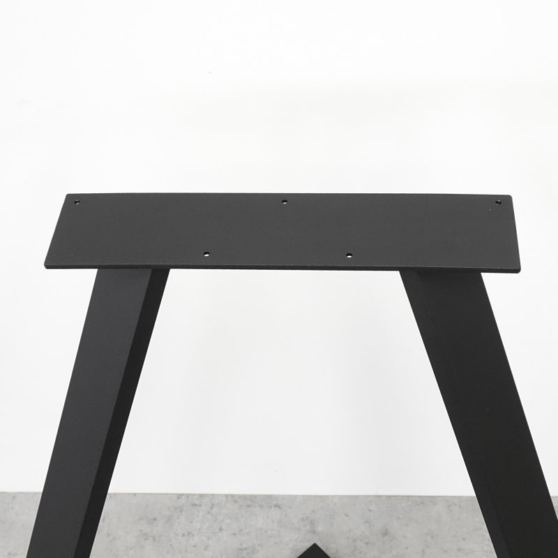 Antinarelli Oak Solid Wood Top Metal Base Dining Table, 76H x 160L x 80W cm, Natural Oil