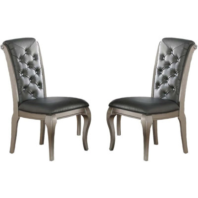 Chaise de salle à manger rembourrée Kujawski