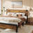Bed Frame With Wood Headboard, Platform Bed Frame-107650425