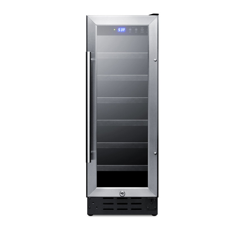 Summit Appliance Single Zone 11.88'' 21 Bottle Wine Refrigerator with Reversible Door