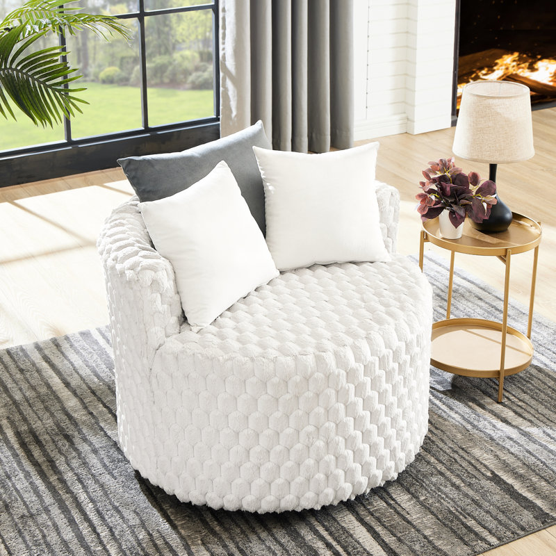 Fauteuil d'appoint rembourré 3D avec roulettes - Améliorez votre espace de vie