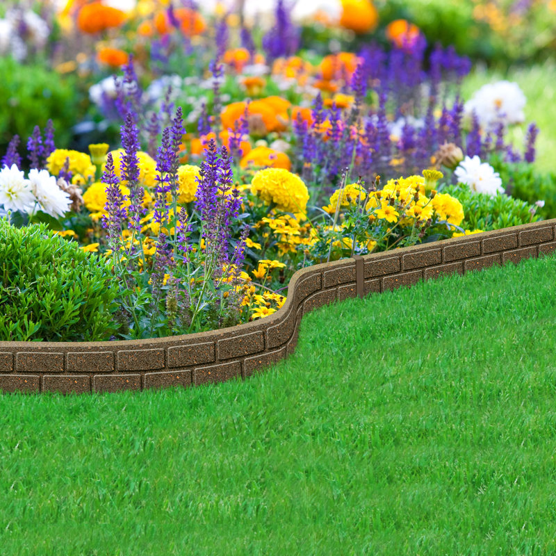 Cailan 9cm H x 120cm W Composite Lawn Edging