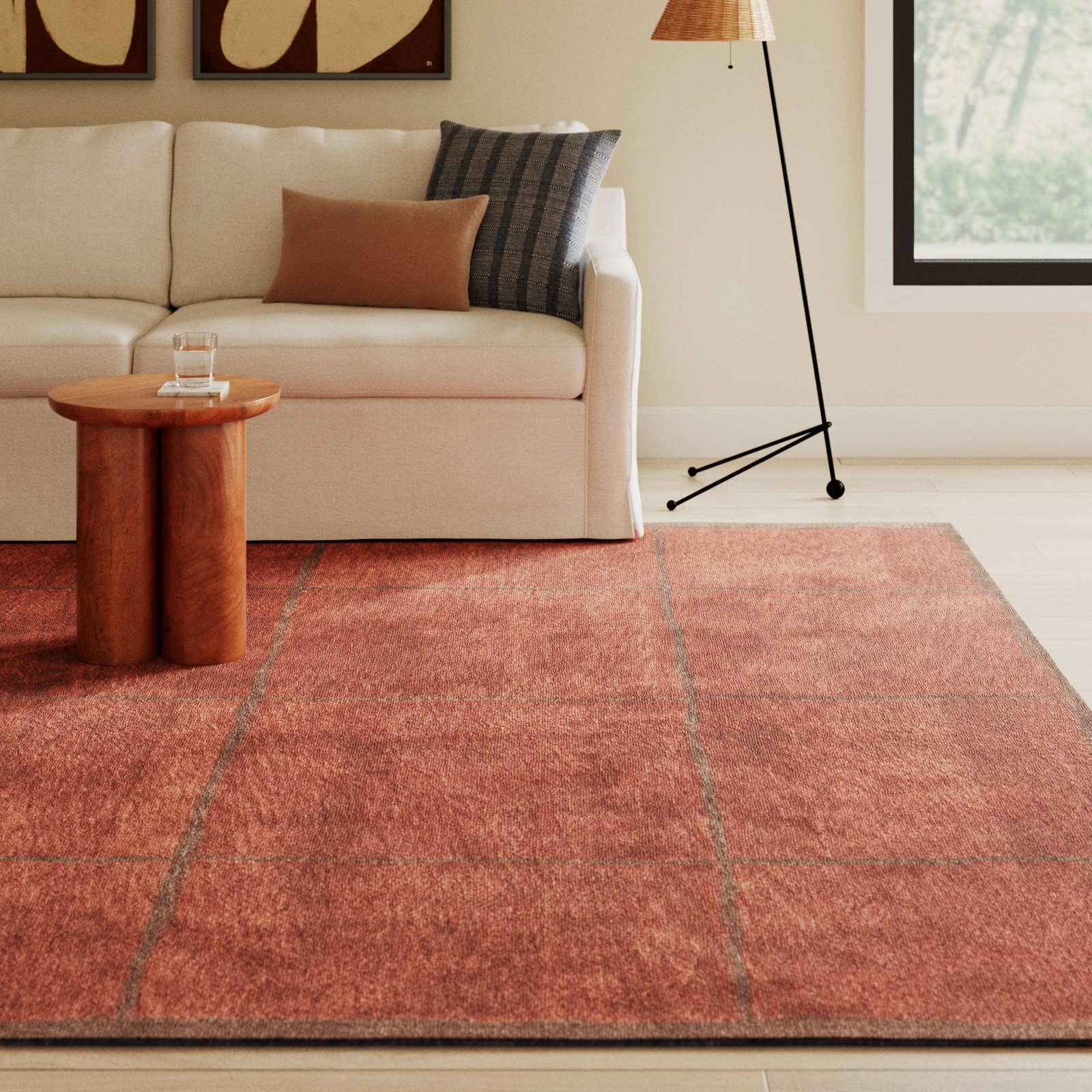 Merritt Hand-Tufted Geometric Wool Rug, Rectangle 7'9" x 9'9"