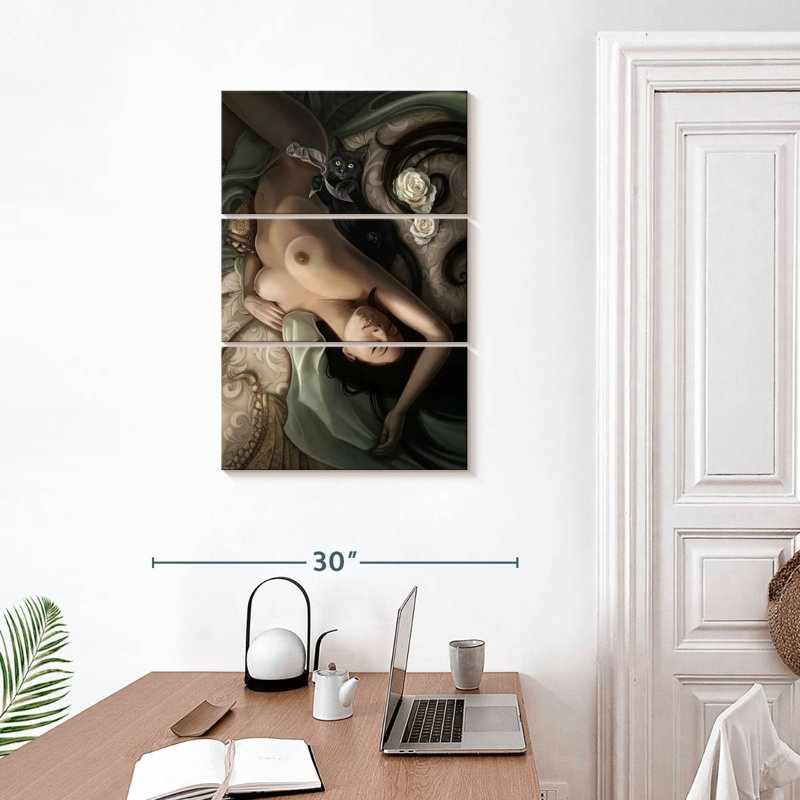 The Reason I'm Late For Work, 32" H x 20" W