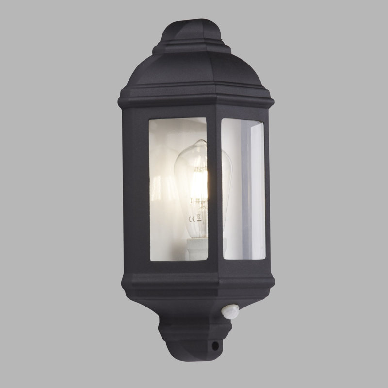 Aahil 36cm H Frosted Glass Outdoor Wall Lantern