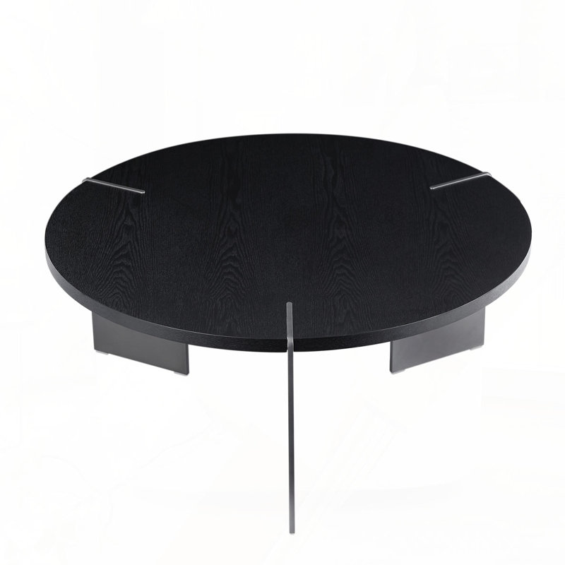 Table basse ronde, Noir, noir, noir, noir