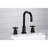 Kingston Brass Millennium Two-Handle 3-Hole Deck Mount Widespread Bathroom Faucet with Brass Pop-Up Drain-45018108