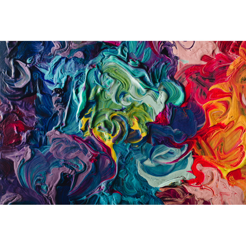 Colourful Acrylic - Wrapped Canvas Print, 81cm H x 122cm W x 3.8cm D