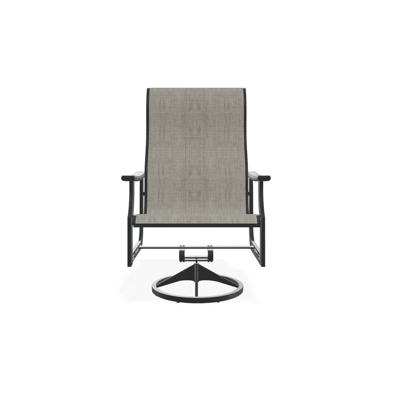 St. Catherine Polymer Outdoor Lounge Chair, Graphite, Destiny Steel