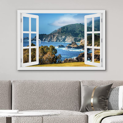 Window Scenery " Coastal California Ocean Beach "
